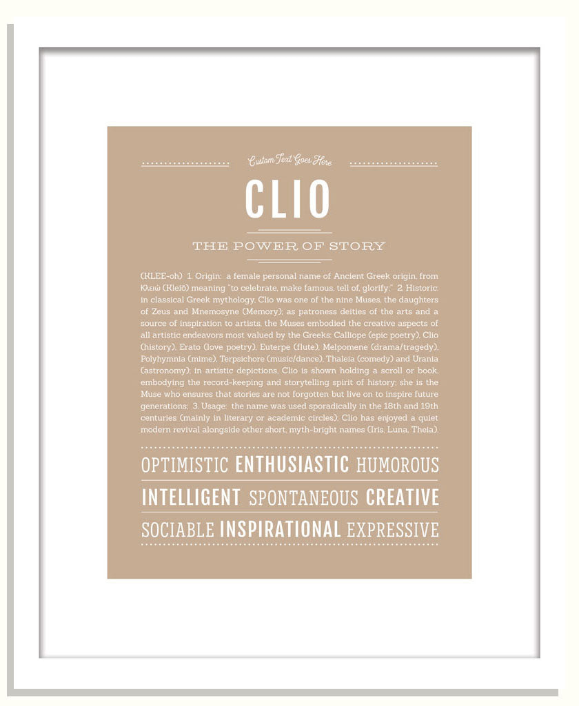 Clio | Name Art Print