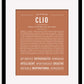 Clio | Name Art Print