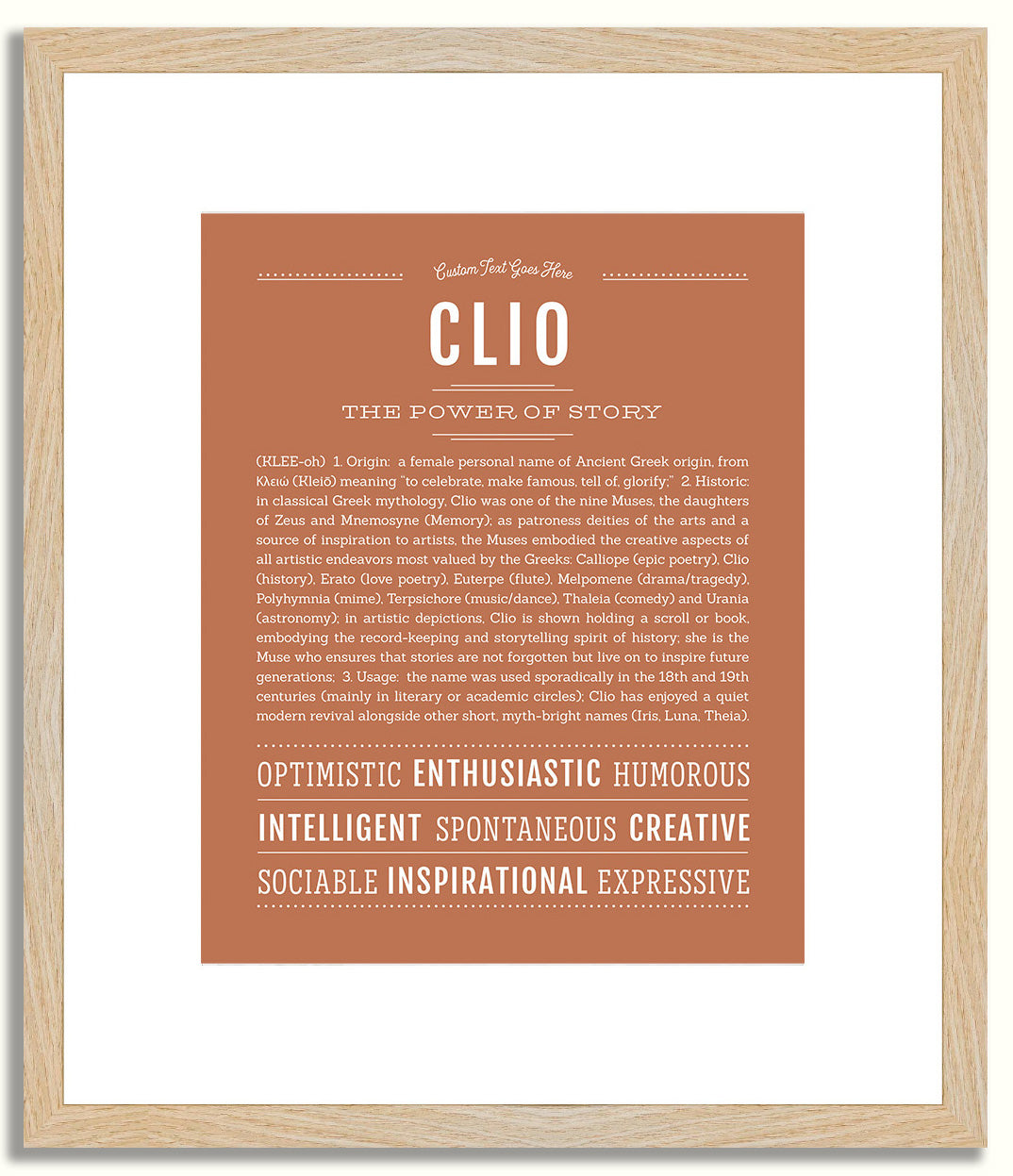Clio | Name Art Print