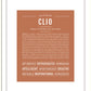 Clio | Name Art Print