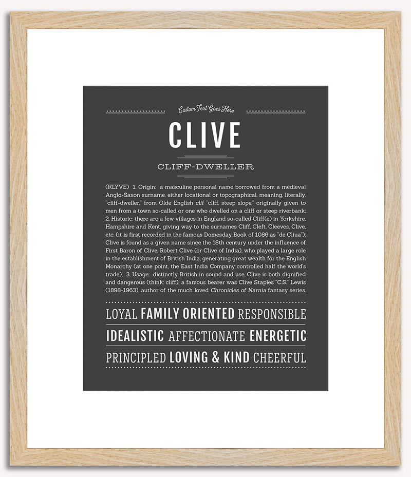 Clive | Name Art Print