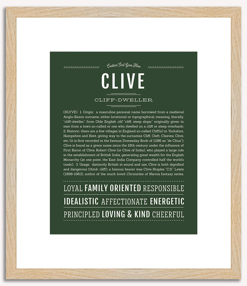 Clive | Name Art Print