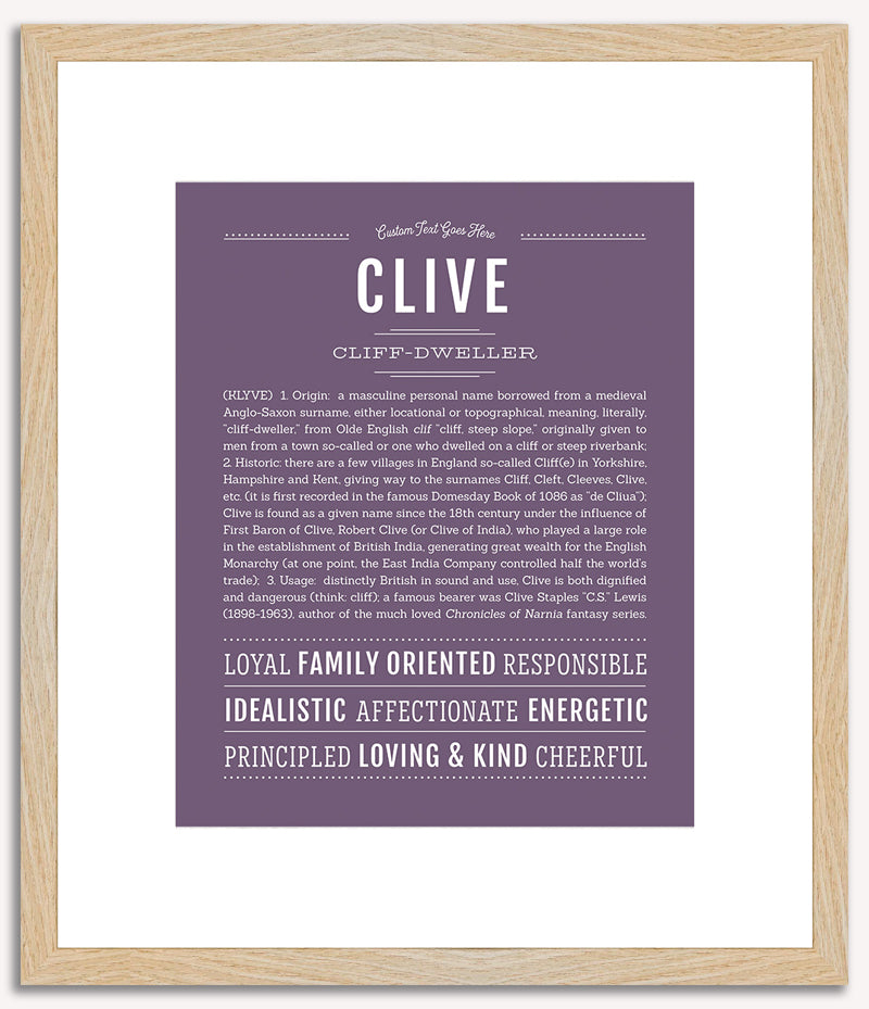 Clive | Name Art Print