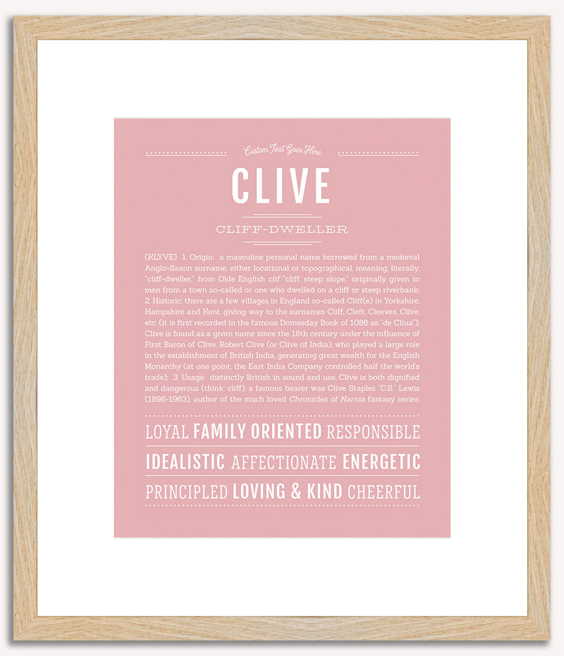 Clive | Name Art Print