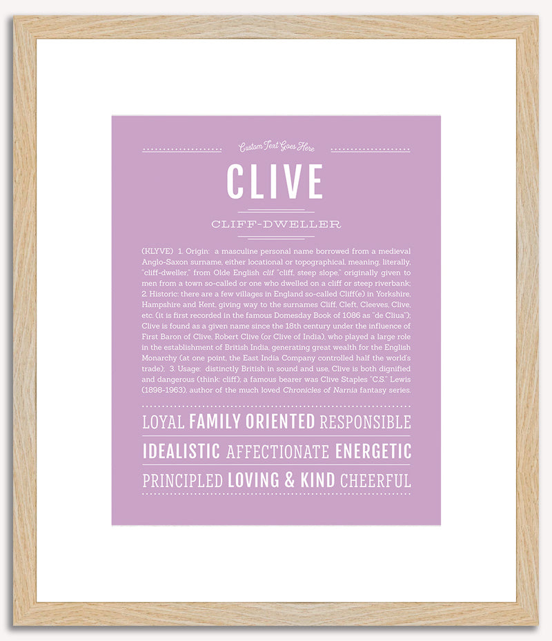 Clive | Name Art Print