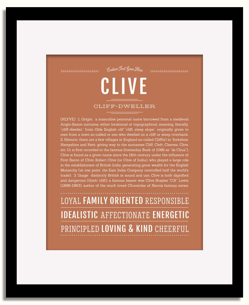 Frame Options | Terra Cotta | Black Frame, Matted