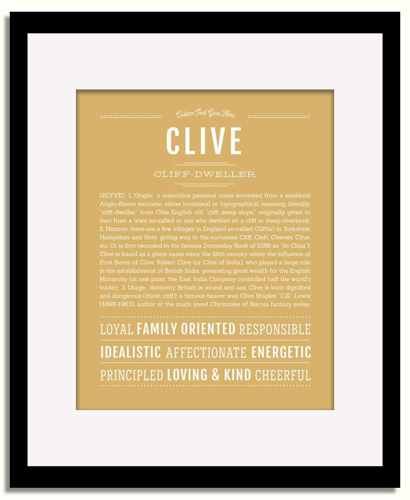 Frame Options | Matte Gold | Black Frame, Matted