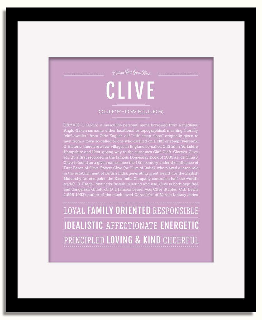 Frame Options | Lilac | Black Frame, Matted