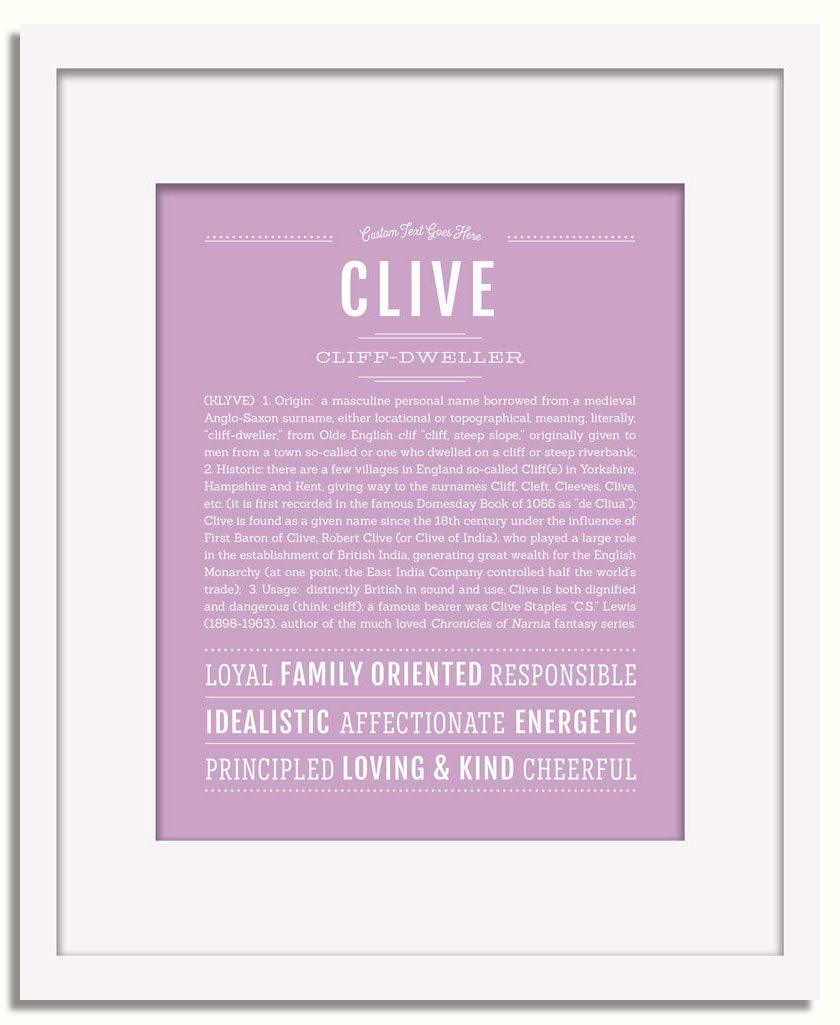 Frame Options | Lilac | White Frame, Matted