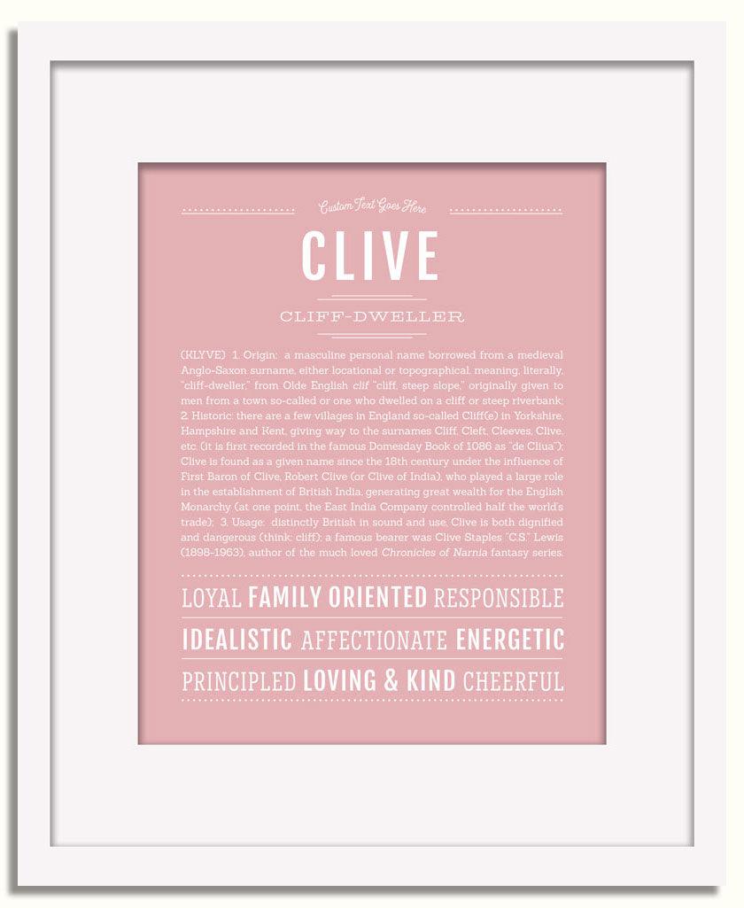 Frame Options | Dusty Rose | White Frame, Matted