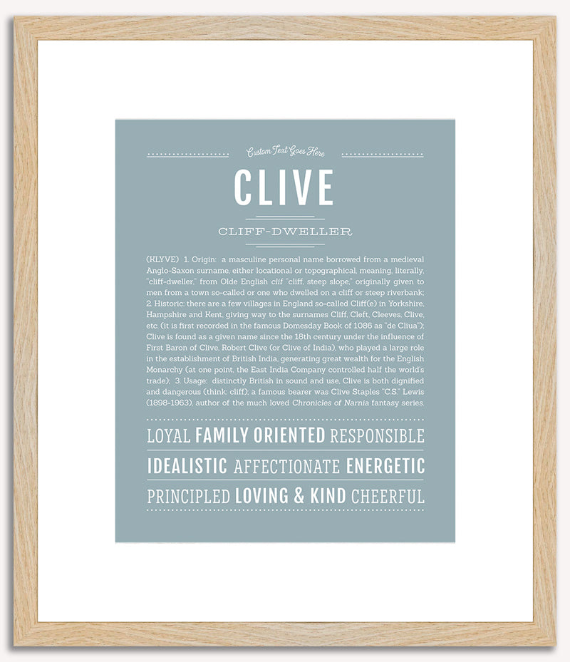 Clive | Name Art Print