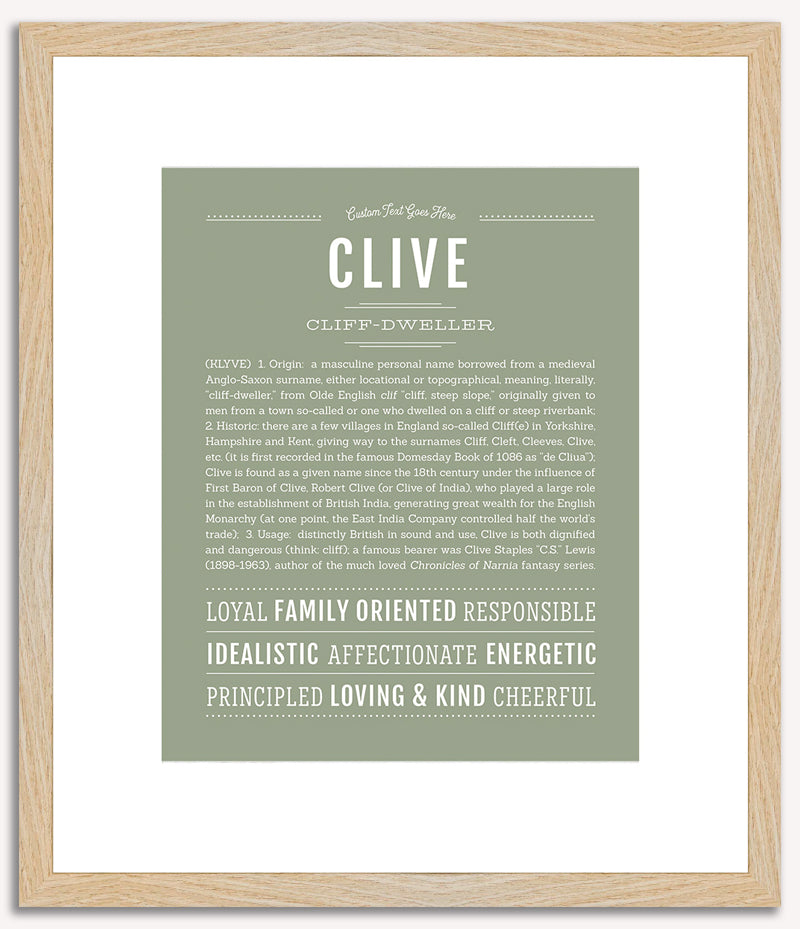 Clive | Name Art Print