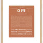 Clive | Name Art Print