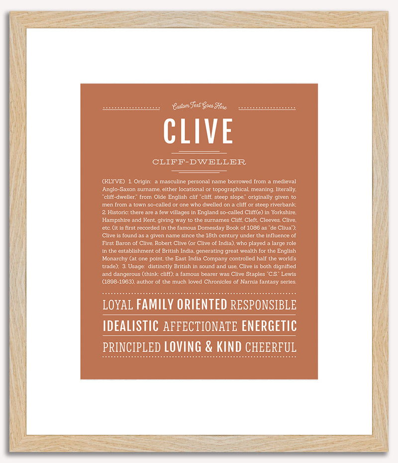 Clive | Name Art Print