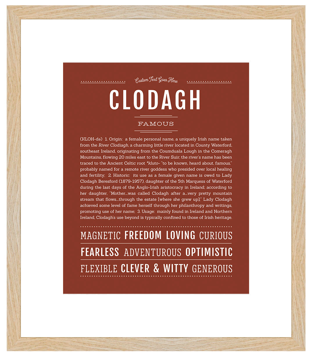 Clodagh | Name Art Print