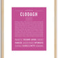 Clodagh | Name Art Print