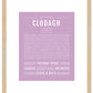 Clodagh | Name Art Print