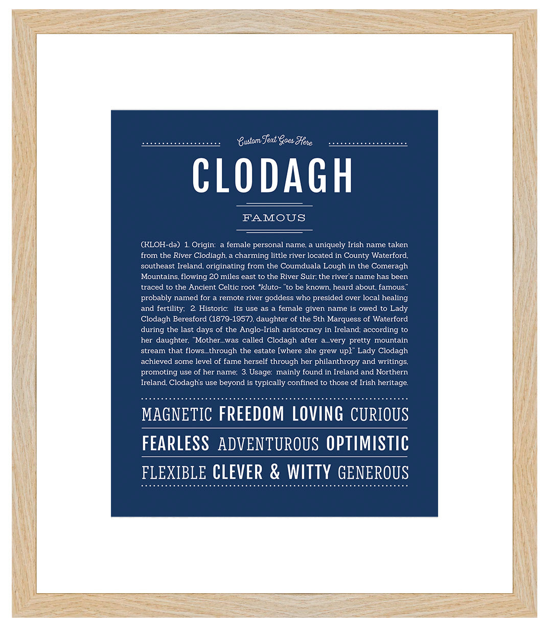 Clodagh | Name Art Print