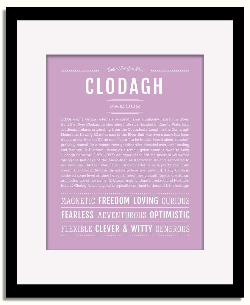 Frame Options | Lilac | Black Frame, Matted