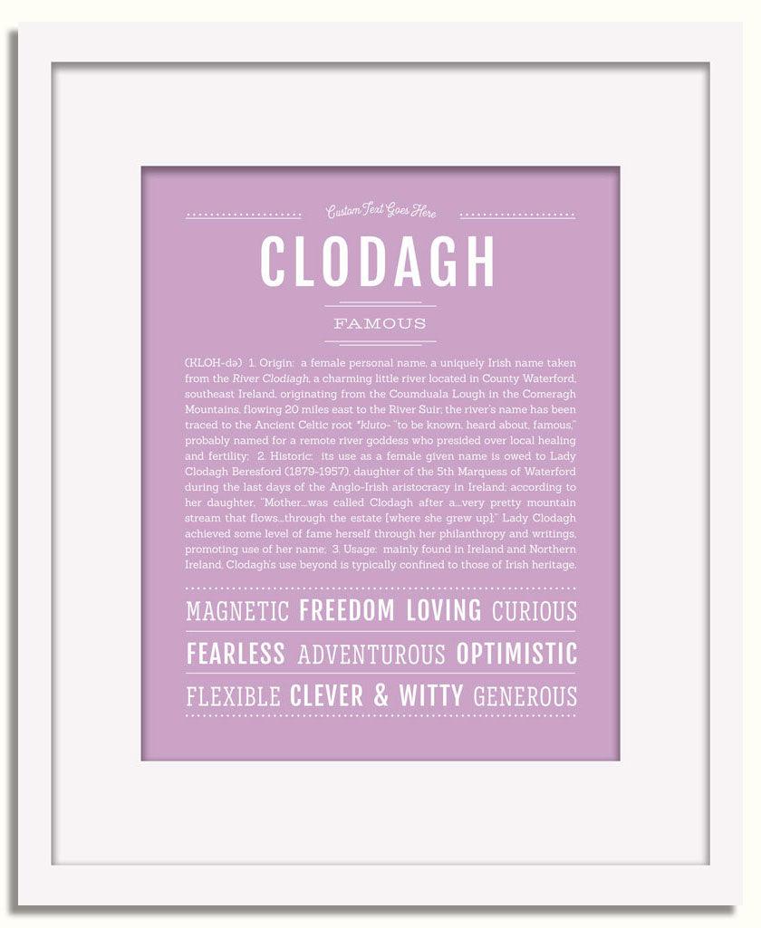 Frame Options | Lilac | White Frame, Matted