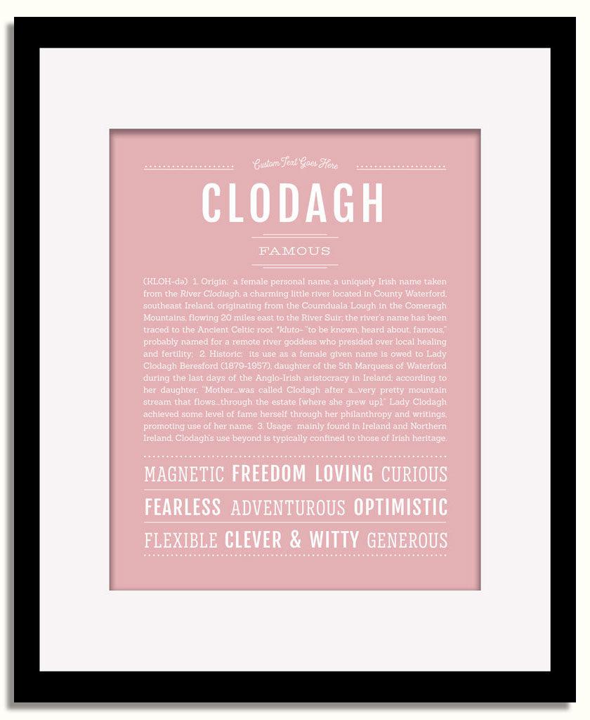 Frame Options | Dusty Rose | Black Frame, Matted