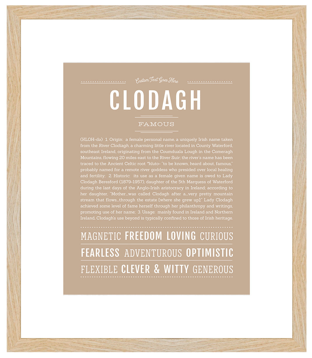 Clodagh | Name Art Print