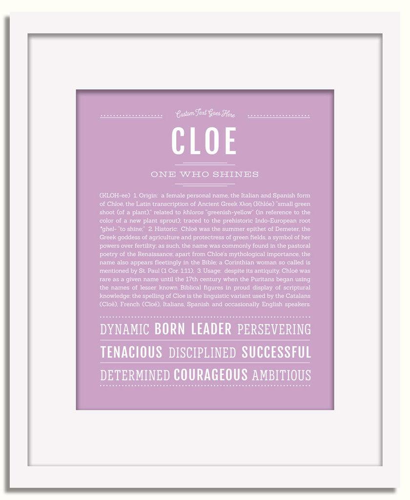 Frame Options | Lilac | White Frame, Matted