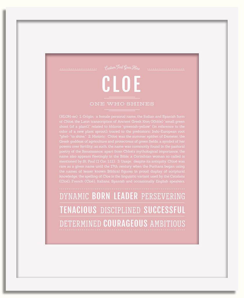 Frame Options | Dusty Rose | White Frame, Matted