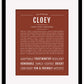 Cloey | Name Art Print