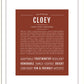 Cloey | Name Art Print