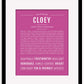 Cloey | Name Art Print
