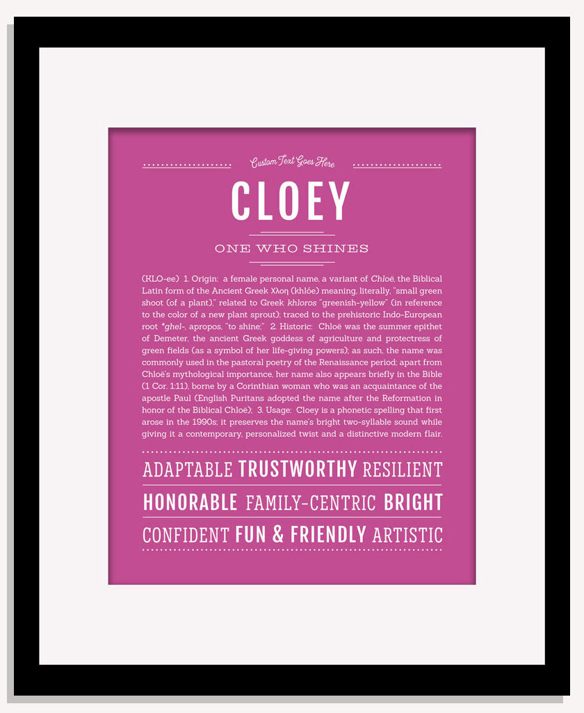 Cloey | Name Art Print