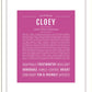 Cloey | Name Art Print