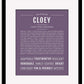 Cloey | Name Art Print