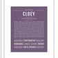 Cloey | Name Art Print