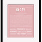 Cloey | Name Art Print
