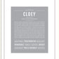 Cloey | Name Art Print