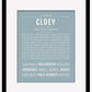 Cloey | Name Art Print