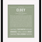 Cloey | Name Art Print