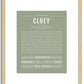 Cloey | Name Art Print