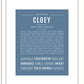 Cloey | Name Art Print
