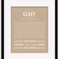 Cloey | Name Art Print