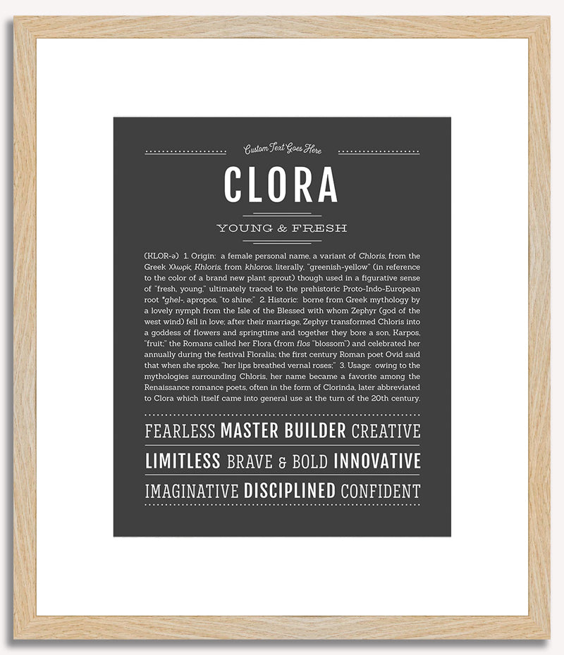 Clora | Name Art Print