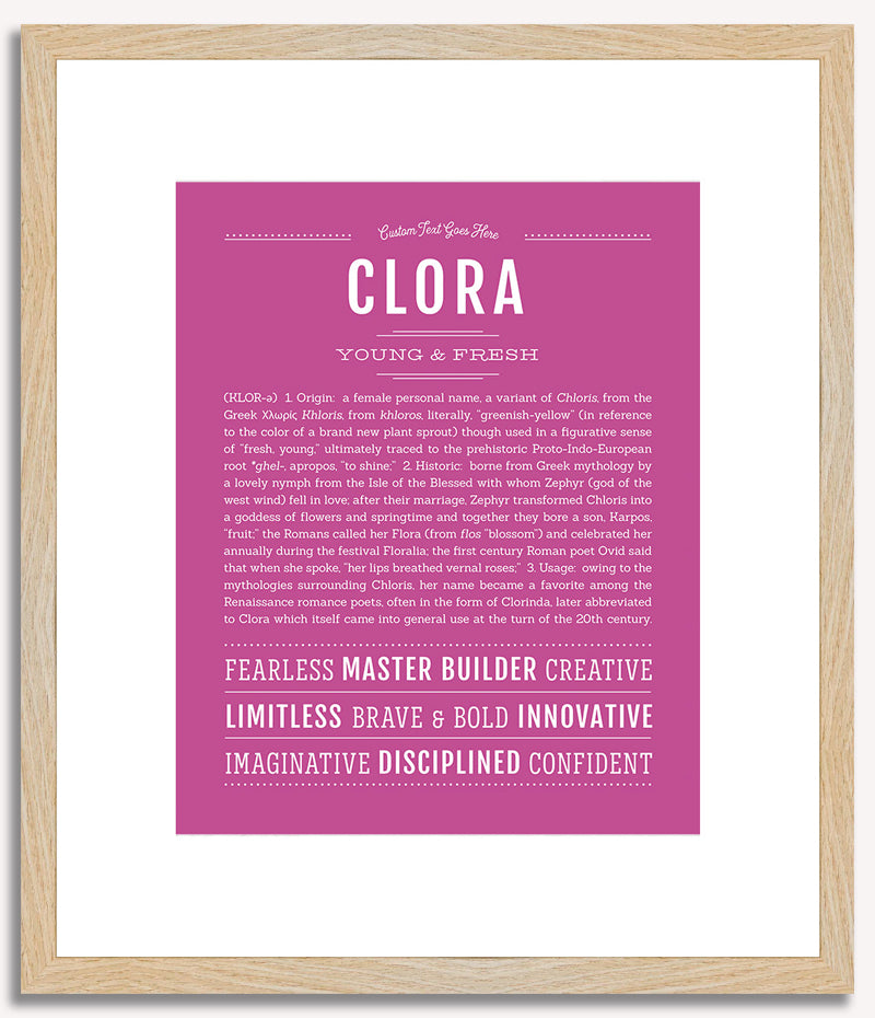 Clora | Name Art Print