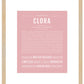 Clora | Name Art Print