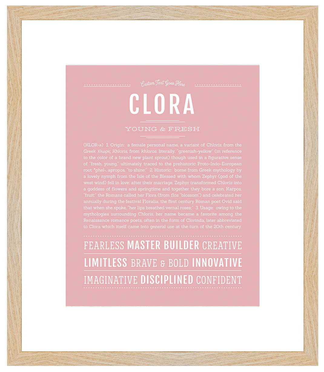 Clora | Name Art Print