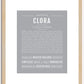 Clora | Name Art Print