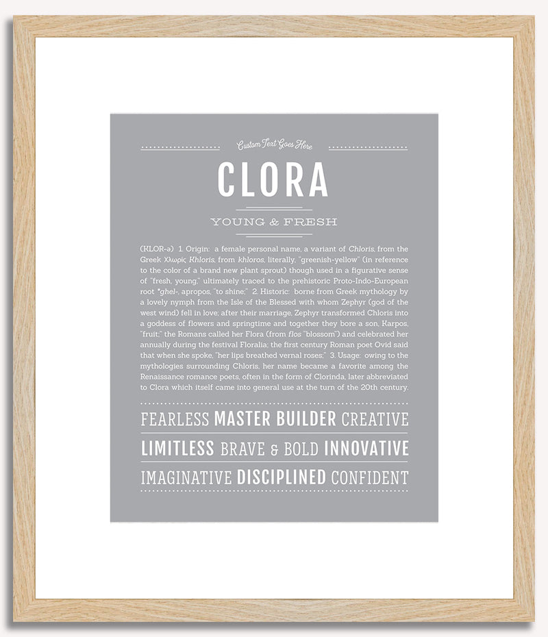 Clora | Name Art Print