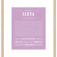 Clora | Name Art Print