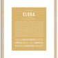 Clora | Name Art Print